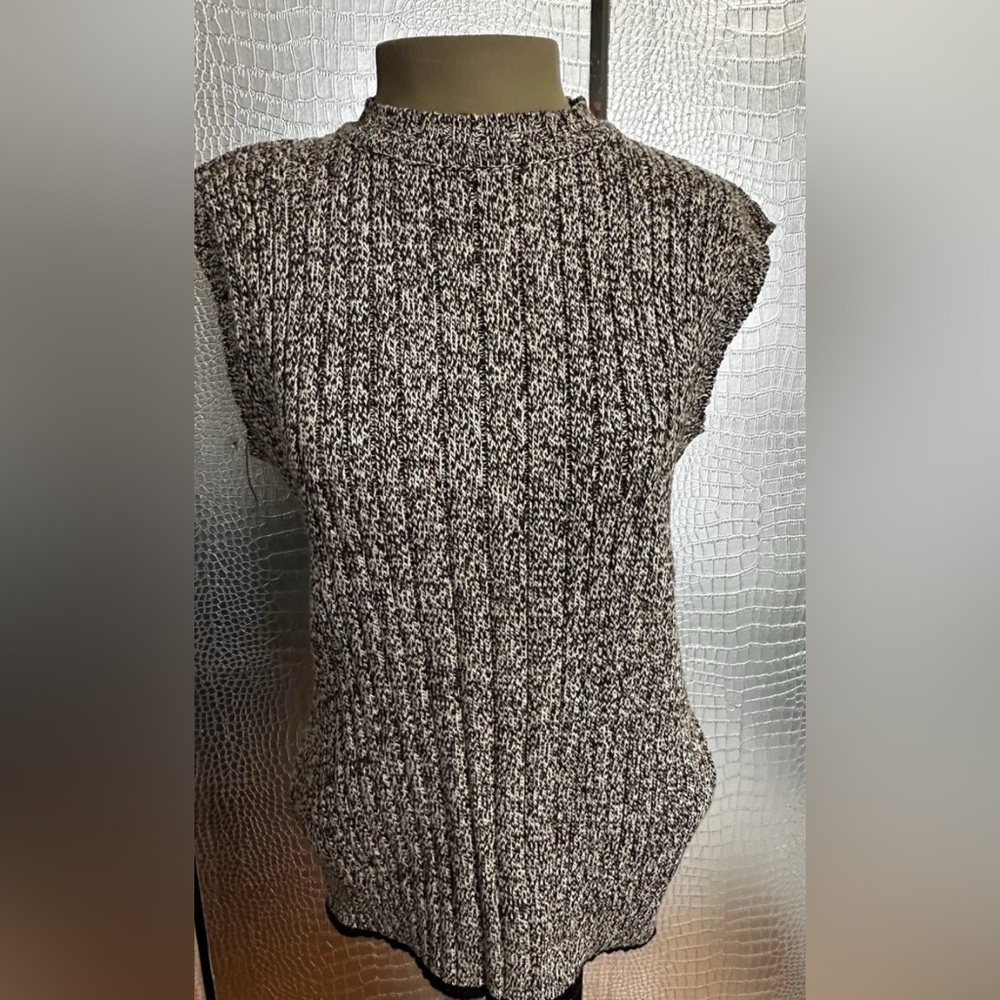 Daniele Fiesoli Sweater Vest New With Tags Made In Italy Size Large Brown Knit